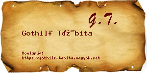 Gothilf Tábita névjegykártya